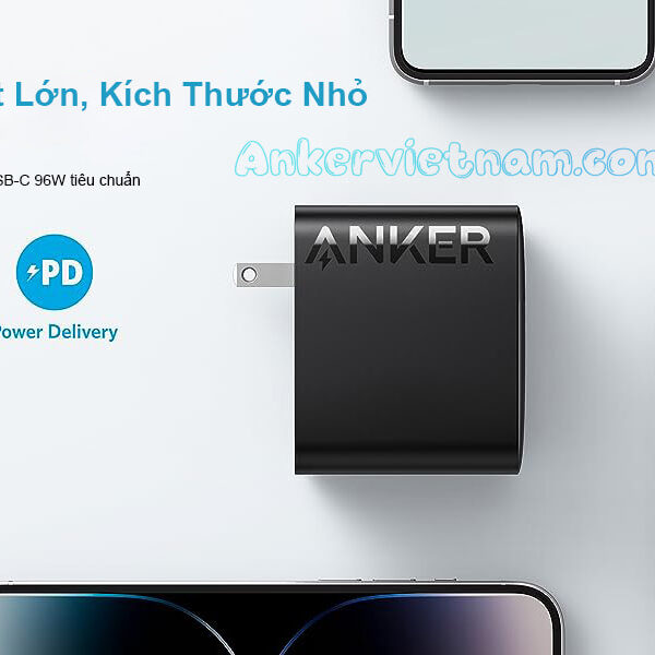 Củ sạc nhanh 100W 1 Cổng C Anker317 B2672 Kèm Dây C to C 1.5M
