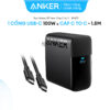 Bộ Sạc Nhanh 100W 1C Anker 317 B2672 ( Bao Gồm Cáp C to C 1.5M) 10 Củ sạc nhanh 100W 1 Cổng C Anker317 B2672 Kèm Dây C to C 1.5M