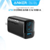 Bộ Sạc Nhanh 67W 2C1A Anker 335 A2673-Bao Gồm Cáp C To C 1.5M 8 Củ Sạc Nhanh 67W 2C1A Anker 335 A2673 Kèm Dây Sạc C to C 1.5M