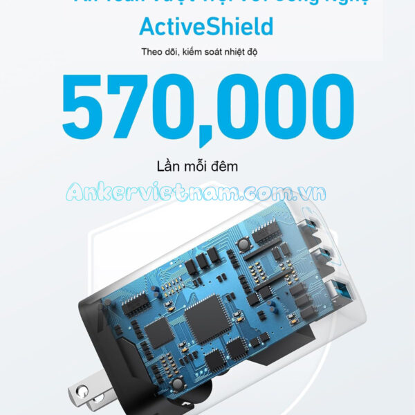 Củ Sạc Nhanh 67W 2C1A Anker 335 A2673 Kèm Dây Sạc C to C 1.5M