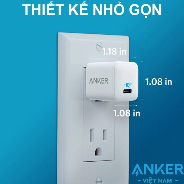 Củ Sạc nhanh USB Type C 20W Anker PowerPort III Nano A2633