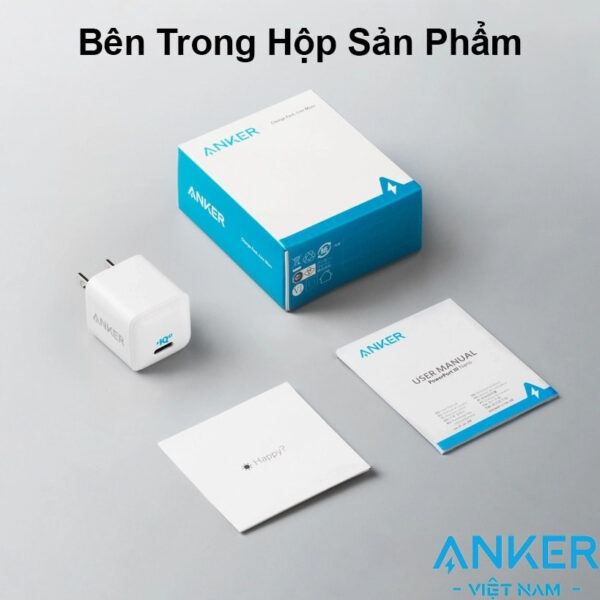 Củ Sạc nhanh USB Type C 20W Anker PowerPort III Nano A2633