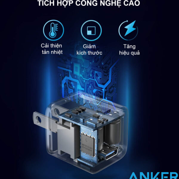 Củ Sạc nhanh USB Type C 20W Anker PowerPort III Nano A2633