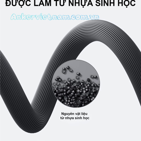 Dây Sạc C to C Công Suất 140W Vỏ Nhựa TPE Bảo Vệ Môi Trường Anker 544 (Bio-Based) - A80F1 / A80F2 4 Dây Sạc USB Type C Sang USB Type C Công Suất 140W Anker 544 TPE Bio-Based