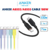Cáp Sạc Nhanh C To C 100W Anker PowerLine III Flow A8552 /A8553 11 Cáp Sạc Nhanh USB C To USB C Công Suất 100W Anker Powerline III Flow Thiết Kế Mềm Dẻo