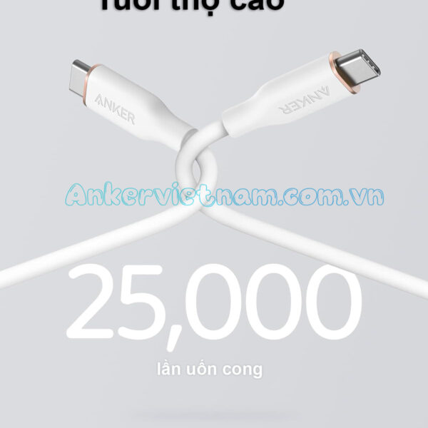 Cáp Sạc Nhanh USB C To USB C Công Suất 100W Anker Powerline III Flow Thiết Kế Mềm Dẻo