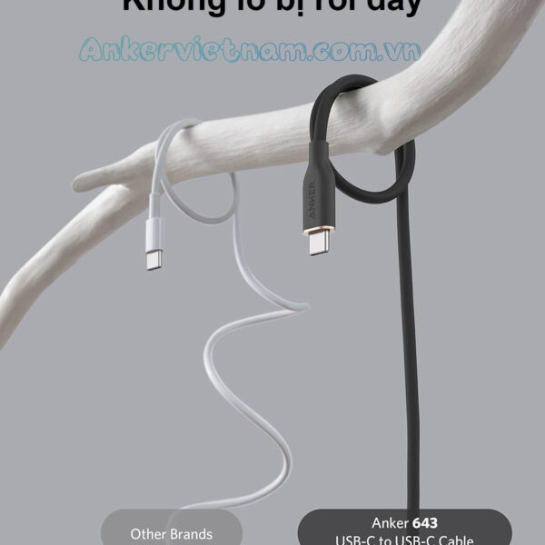 Cáp Sạc Nhanh USB C To USB C Công Suất 100W Anker Powerline III Flow Thiết Kế Mềm Dẻo