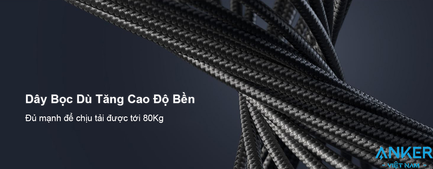 Dây Cáp Sạc USB C to USB C Dài 0.9M Anker 765 Sạc nhanh 140W dây bọc dù siêu chắc chắn A8865