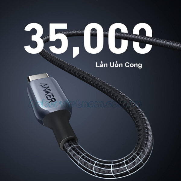 Dây Cáp Sạc USB C to USB C Dài 0.9M Anker 765 Sạc nhanh 140W dây bọc dù siêu chắc chắn A8865