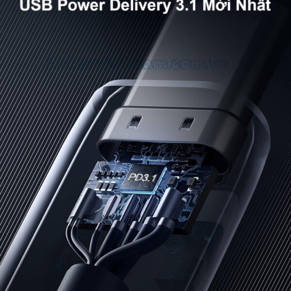 Dây Cáp Sạc USB C to USB C Dài 0.9M Anker 765 Sạc nhanh 140W dây bọc dù siêu chắc chắn A8865