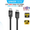 Cáp USB 4 Dài 1M Hỗ Trợ 8K@60Hz, truyền dữ liệu 40Gbps, sạc 240W Anker 515 A8487