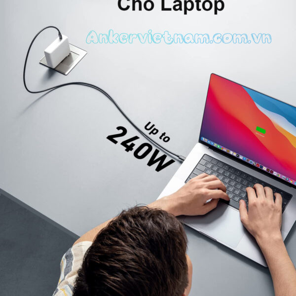 Cáp USB 4 Dài 1M Hỗ Trợ 8K@60Hz, truyền dữ liệu 40Gbps, sạc 240W Anker 515 A8487