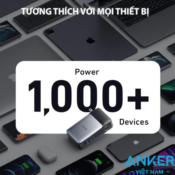Củ Sạc GaN Prime Kiêm Sạc Dự PHòng Powerbank 10000mAh Công suất 65W Anker 733 A1651