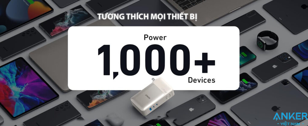 Củ Sạc GaN Prime Kiêm Sạc Dự PHòng Powerbank 10000mAh Công suất 65W Anker 733 A1651