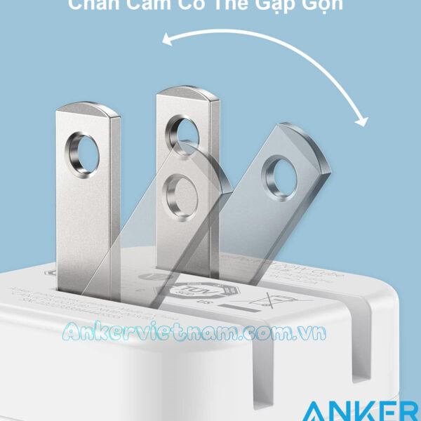 Củ Sạc Nhanh 20W Anker 312 PowerPort III 1C_A2149 1 Bộ Sạc Nhanh 20W USB-C Anker 312 Powerport III_A2149