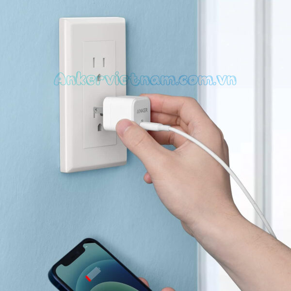 Củ Sạc Nhanh 20W Anker 312 PowerPort III 1C_A2149 3 Bộ Sạc Nhanh 20W USB-C Anker 312 Powerport III_A2149