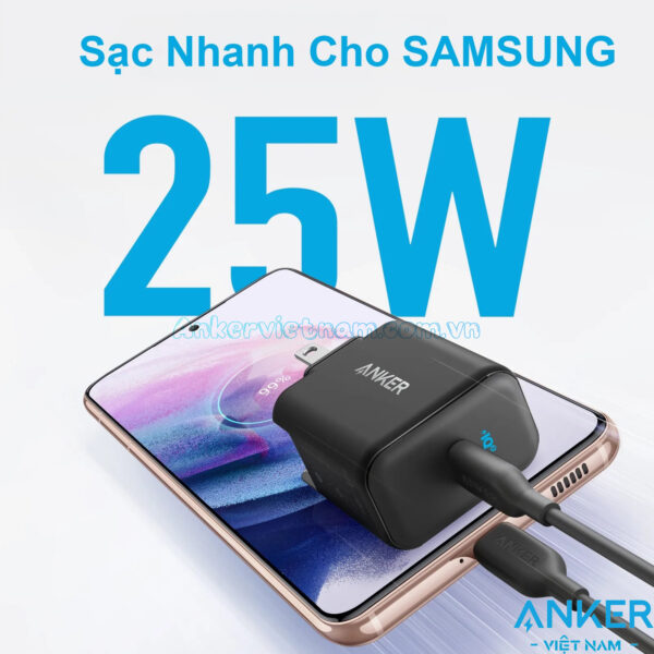 Củ Sạc Nhanh 25W USB-C Anker 312 A2642 2 Củ sạc Type C 25W Anker 312 A2642
