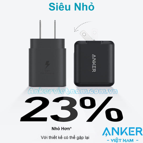 Củ Sạc Nhanh 25W USB-C Anker 312 A2642 3 Củ sạc Type C 25W Anker 312 A2642