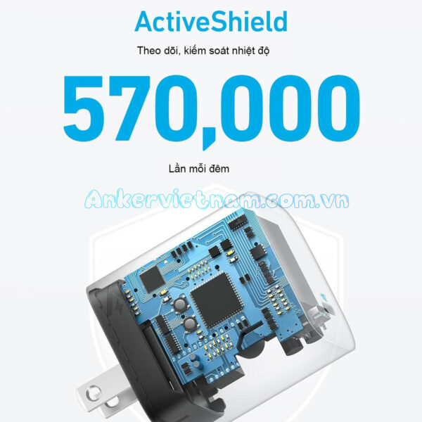 Củ Sạc Nhanh Type C 67W Anker 316 A2671 Chân Cắm Có Thể Gập Lại 5 Củ sạc nhanh 67W USB C Anker 316 A2671