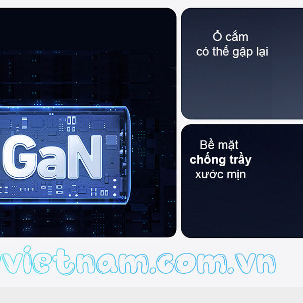 Củ sạc nhanh 65W Anker 735 PowerPort III 2C1A A2667 5 Củ Sạc Nhanh 2C1A 65W Anker 735 Powerport III A2667