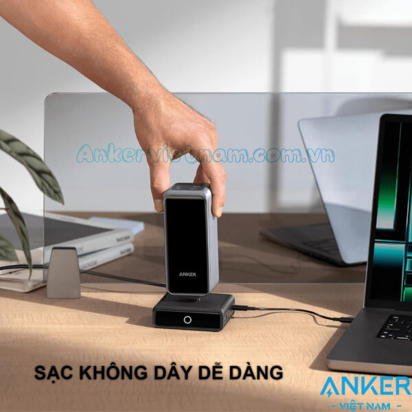 Đế Sạc 2C1A Có Chân Sạc Cho Sạc Dự Phòng Anker Prime A1902