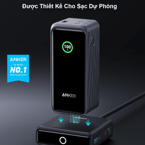 Đế Sạc 2C1A Có Chân Sạc Cho Sạc Dự Phòng Anker Prime A1902