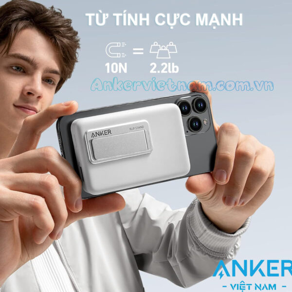 Pin Dự Phòng Không Dây 10000mAh Anker 633 MagGo 1A1C 20W_A1641 5 Sạc dự phòng không dây 10000mAh Có Từ Tính Anker 633 MagGo 1A1C_A1641