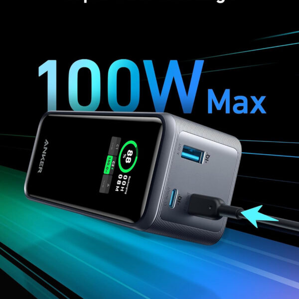 Sạc dự phòng 20000mAh 2C1A Sạc Nhanh 100W Anker 735 A1336