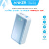 Sạc Dự Phòng 10000mAh 2 Cổng USB-C 1 Cổng USB A Sạc Nhanh 30W Anker 533-A1256 8 Pin sạc dự phòng dung lượng 10000mAh 2C1A 30W Anker 533_A1256
