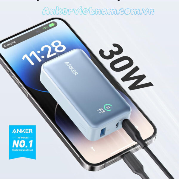 Pin sạc dự phòng dung lượng 10000mAh 2C1A 30W Anker 533_A1256