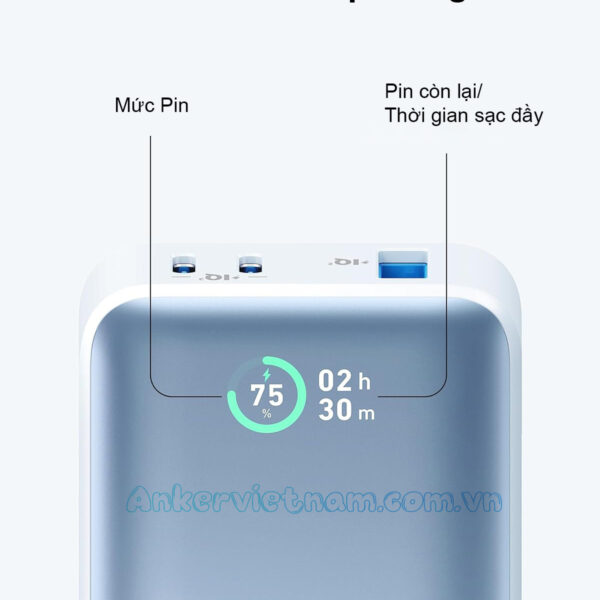 Pin sạc dự phòng dung lượng 10000mAh 2C1A 30W Anker 533_A1256