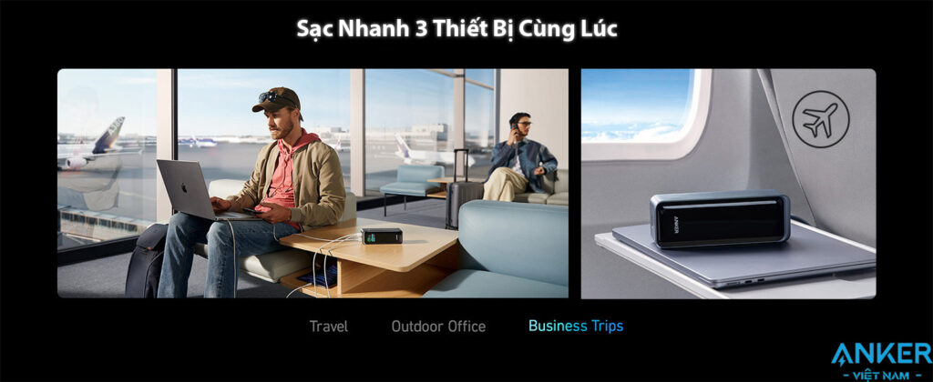 Pin Sạc Dự Phòng Anker Prime 27650mAh Công Suất 250W 2C1A PD140W A1340