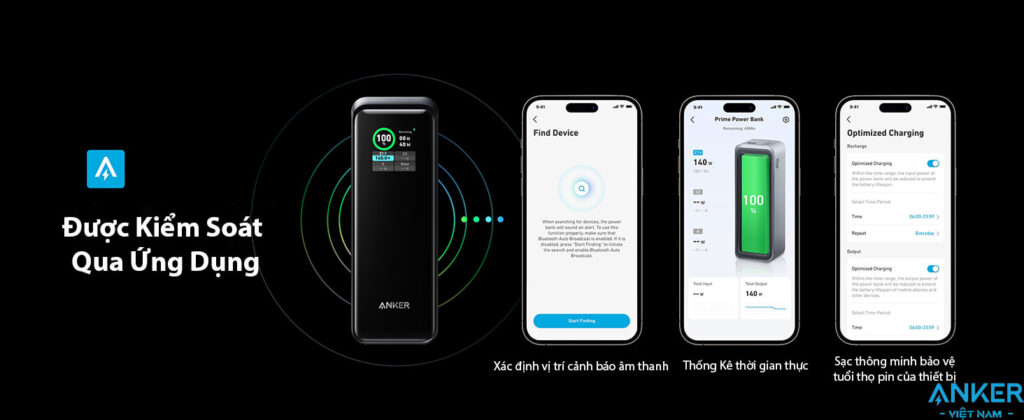 Pin Sạc Dự Phòng Anker Prime 27650mAh Công Suất 250W 2C1A PD140W A1340