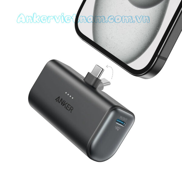 Sạc Dự Phòng 5000mAh Kèm 1 Cổng C Sạc Nhanh 22.5W Anker Nano_ A1653 9 Pin dự phòng dung lượng 5000mAh Anker Nano A1653 22.5W Kèm 1 Cổng USB-C