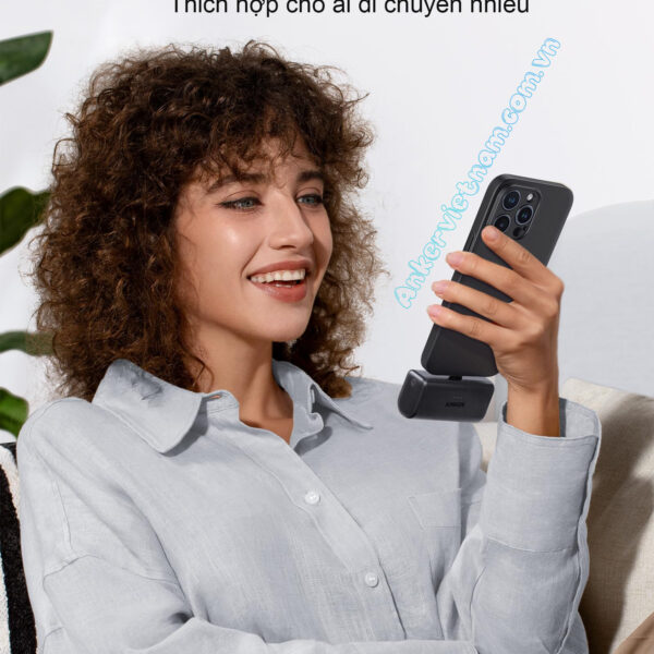 Sạc Dự Phòng 5000mAh Kèm 1 Cổng C Sạc Nhanh 22.5W Anker Nano_ A1653 13 Pin dự phòng dung lượng 5000mAh Anker Nano A1653 22.5W Kèm 1 Cổng USB-C