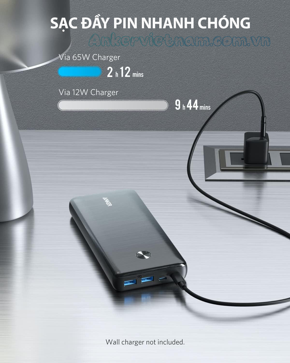 Pin sạc dự phòng 2C2A 87W Anker A1291