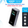Pin Sạc Dự Phòng Type C 12000mAh Anker Prime 723 PowerCore A1335 Màn Hình Hiển Thị Thông Minh Công Suất 130W Sạc PD65W 6 Pin Dự Phòng 2 Cổng C 12000mAh Anker Prime 723 Công Suất 130W Màn hình smart Displayport A1335