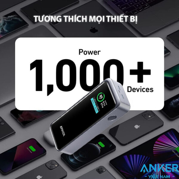 Pin Dự Phòng 2 Cổng C 12000mAh Anker Prime 723 Công Suất 130W Màn hình smart Displayport A1335