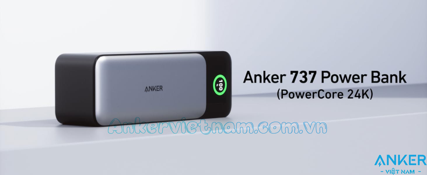 Pin dự phòng 24000mAh 1A1C Sạc Nhanh 140W Anker 737 Powercore A1289