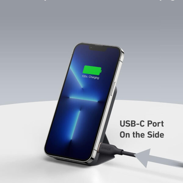 Sạc dự phòng không dây 5000mAh 1 Cổng C 7.5W Anker 662 MagGo A1614 Chân Đế có thể gấp lại