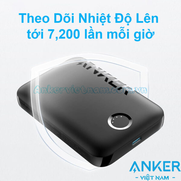 Sạc dự phòng không dây từ tính Anker 321 MagGo 1C 7.5W 5000mah_A1616 6 Pin sạc dự phòng không dây hỗ trợ sạc không dây từ tính Dung lượng 500mAh Anker 321 MagGo 1C 7.5W A1616