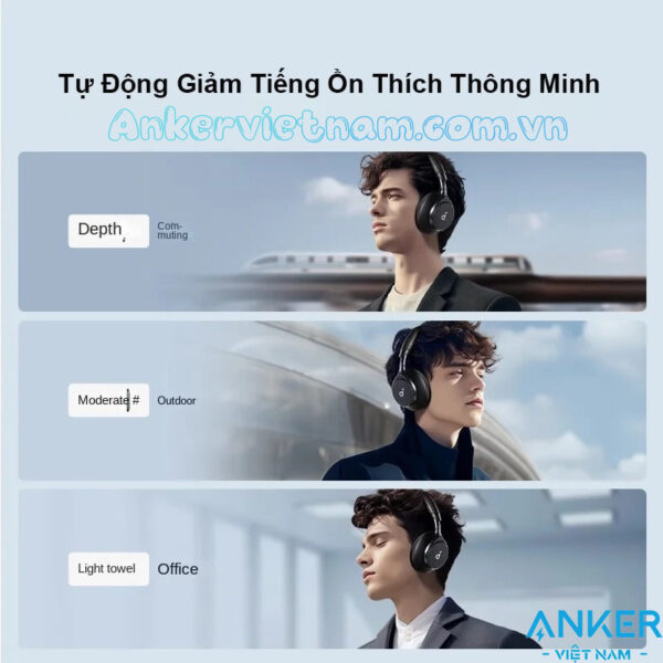 Tai nghe chụp tai bluetooth 5.3 Anker Soundcore Space One A3035