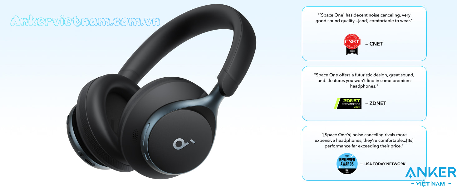 Tai nghe chụp tai bluetooth 5.3 Anker Soundcore Space One A3035