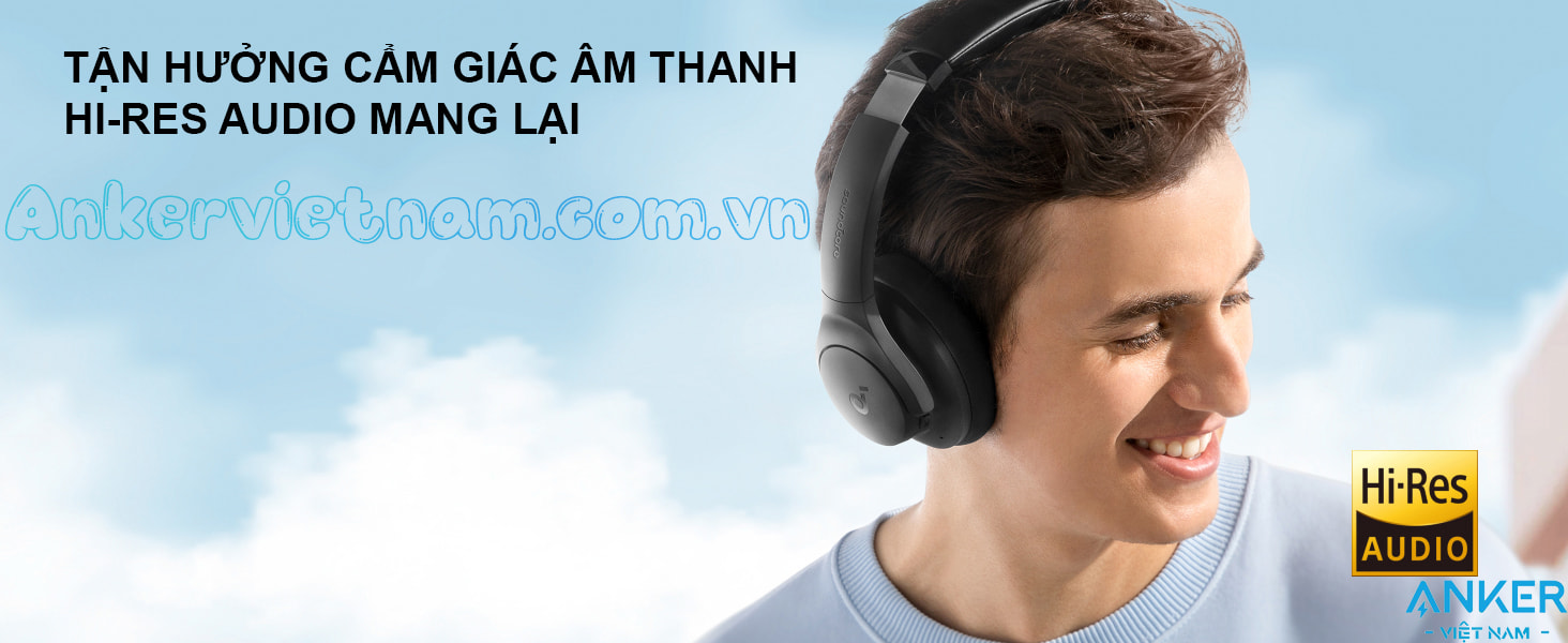 Tai nghe bluetooth Soundcore Q20i Anker 3004 chống ồn chủ động ANC, pin dùng 40 tiếng