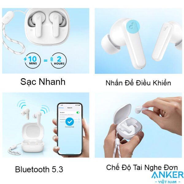 Tai nghe true wireless không dây Anker Soundcore R50i A3949