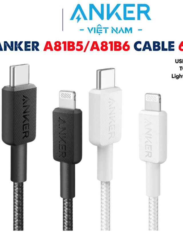 Anker 322 Dây Sạc C to Lightning Bọc Nylon
