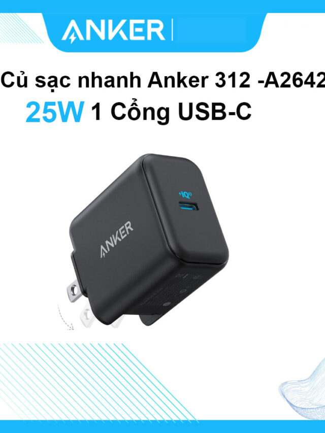 Anker 312 Củ Sạc Type C 25W A2642