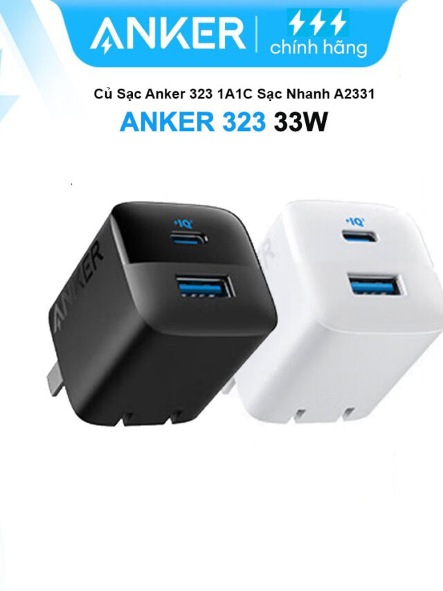 Anker 323 Củ Sạc Nhanh 33W 1C1A A2331