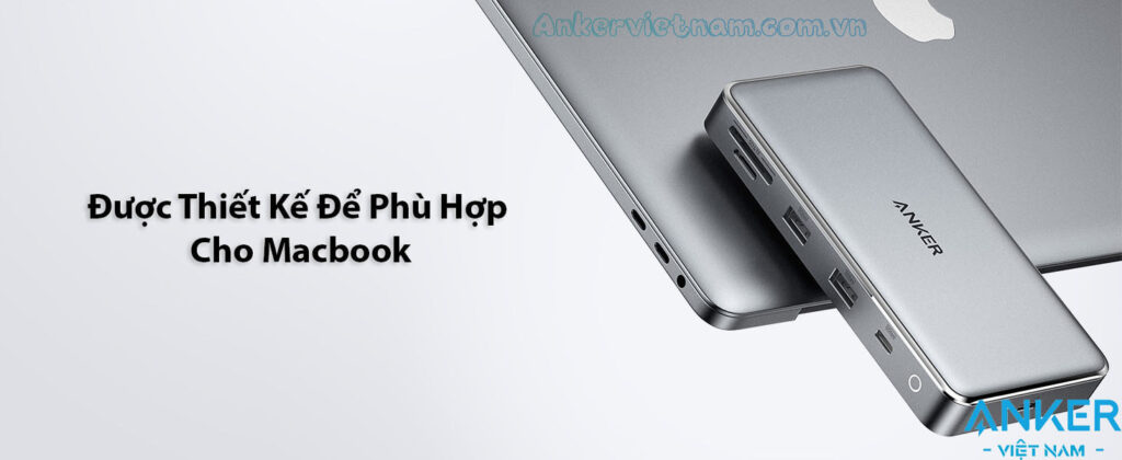 Hub USB Type C Sang - 2 cổng HDMI, 2x-USB-A,1x USB-C,1x-RJ45,1x-SD-1x-TF-1x-PD100W-Anker-563-A8386