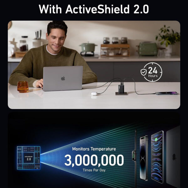 Củ Sạc GaNPrime Anker 737 2A1C Sạc Nhanh PD 100W A2343